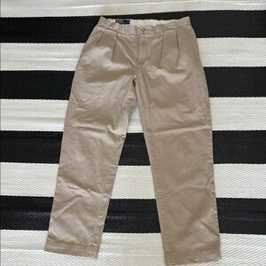 Polo Ralph Lauren Ethan Chino pants cleats pleated 33 32